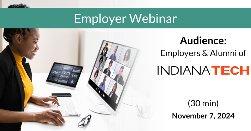 Employer Webinar Indiana Tech