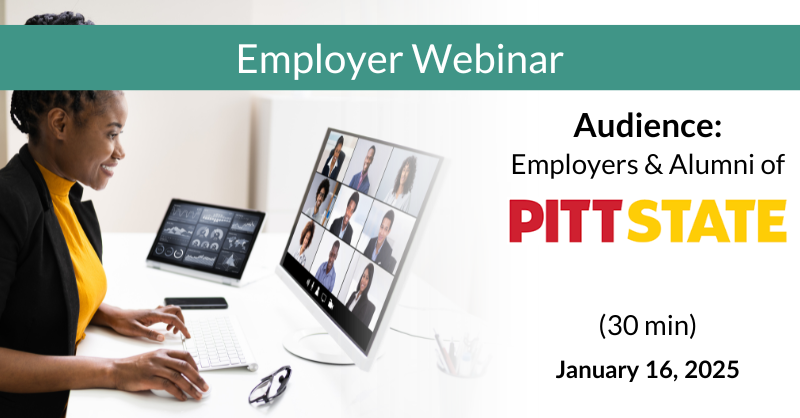 Employer Webinar Pittsburg State University (Pitt State)