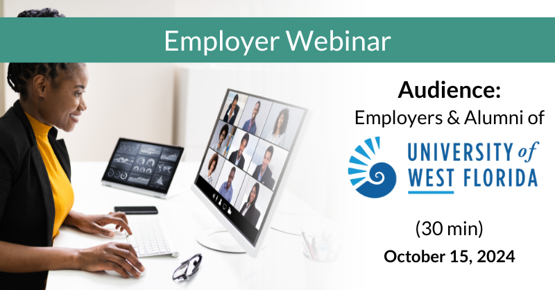 Employer Webinar University of West Florida