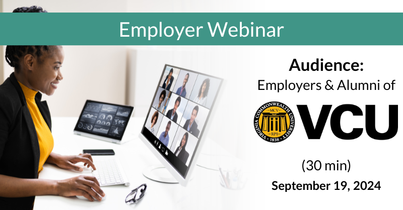 Employer Webinar Virginia Commonwealth University