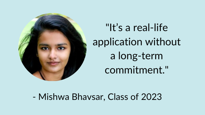 Mishwa Bhavsar, Class of 2023 